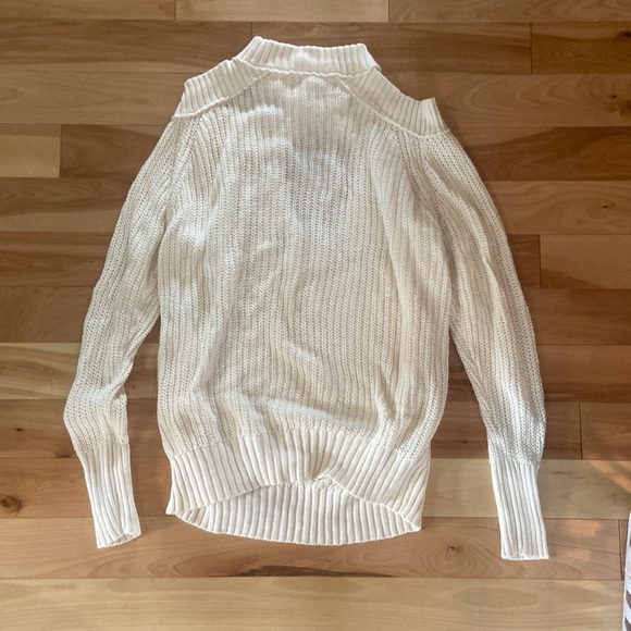 Free People cream Half Moon Bay knit pullover size xs - Picture 3 of 11
